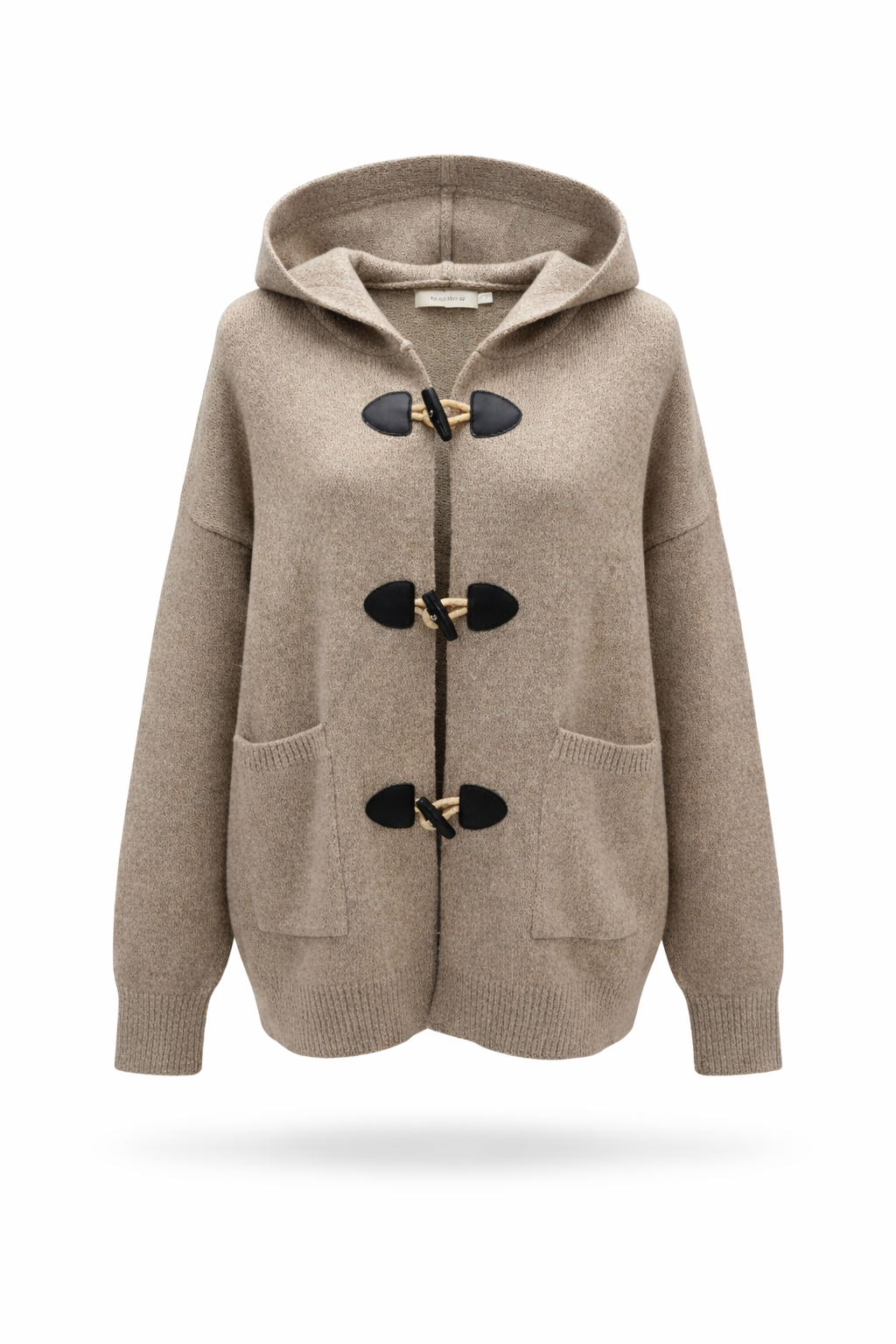 Zadig & Voltaire Beige Wool-Blend Toggle Hooded Cardigan