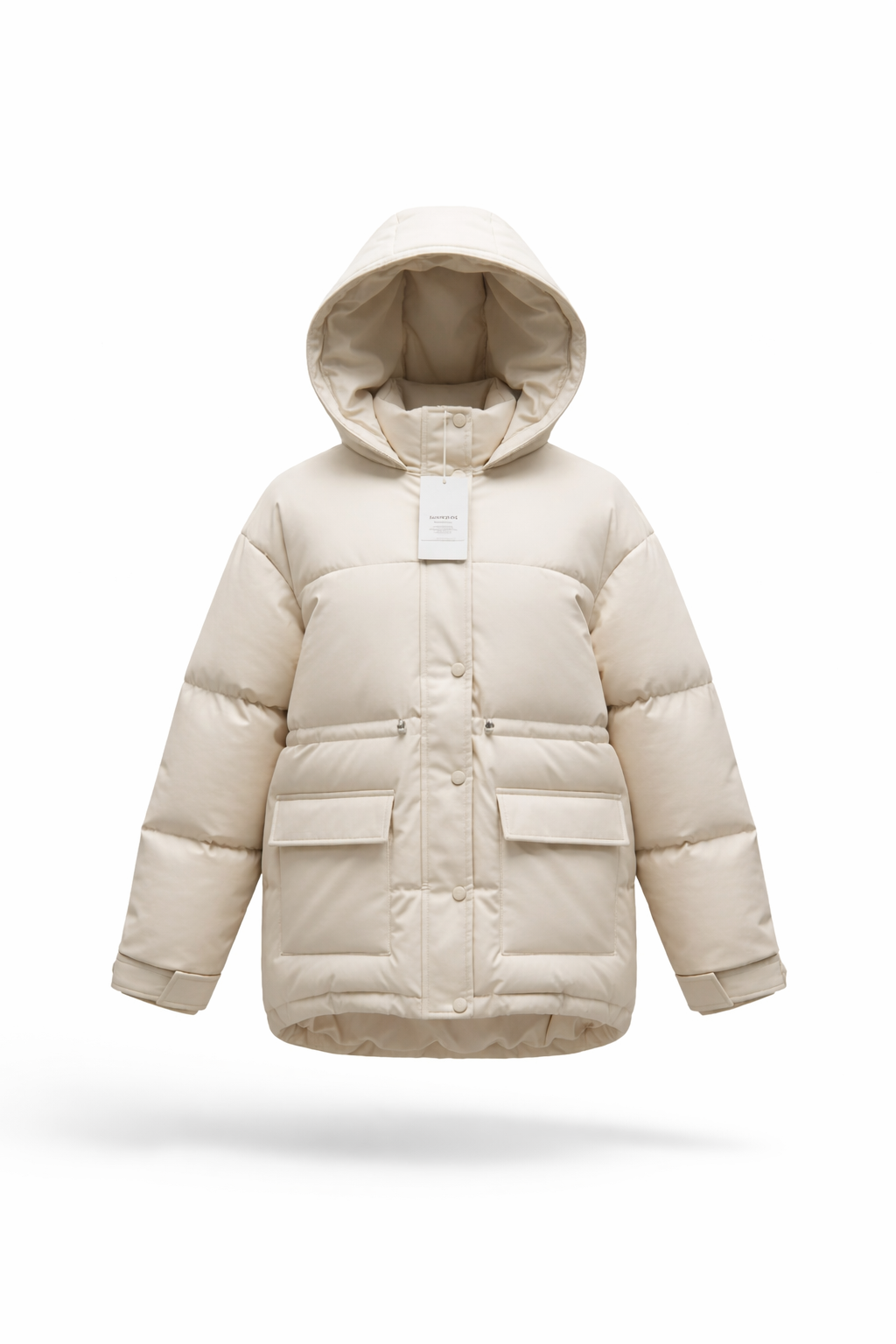 Urban Chic Hooded Puffer Jacket with Utility Pockets