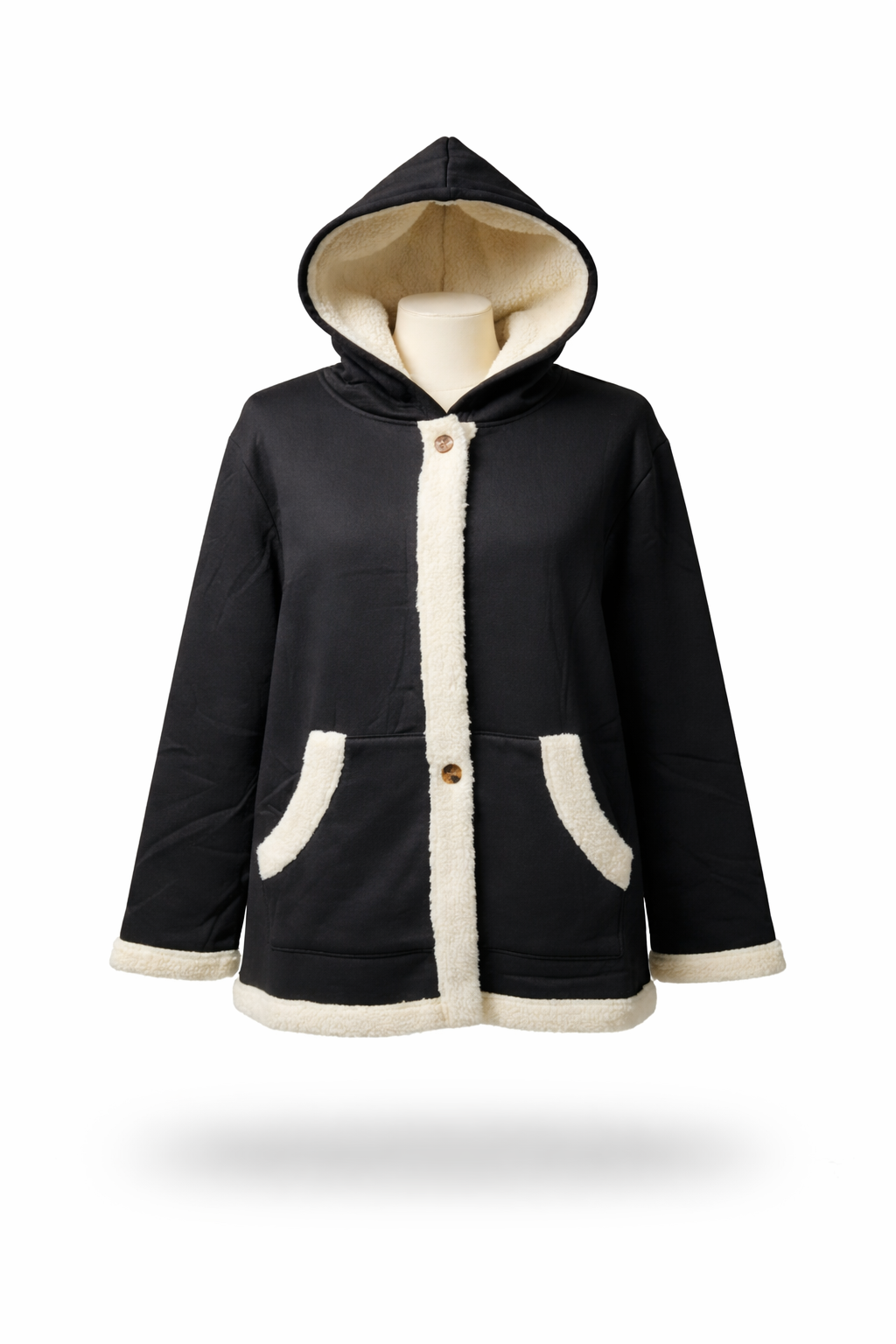 Urban Luxe Women Sherpa-Lined Hooded Winter Jacket